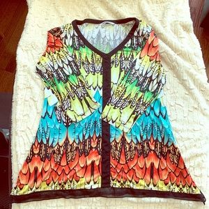 Nygard colourful tunic top